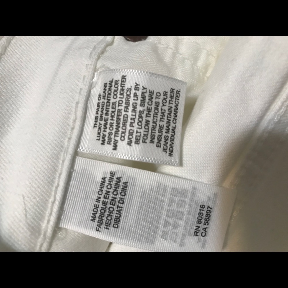 lucky brand roll up crafted emboidered shorts c3. - Picture 9 of 16